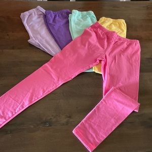 Five pair of girls leggings